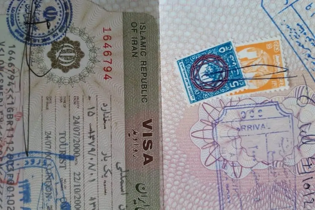 伊朗旅游签证及护照印章
