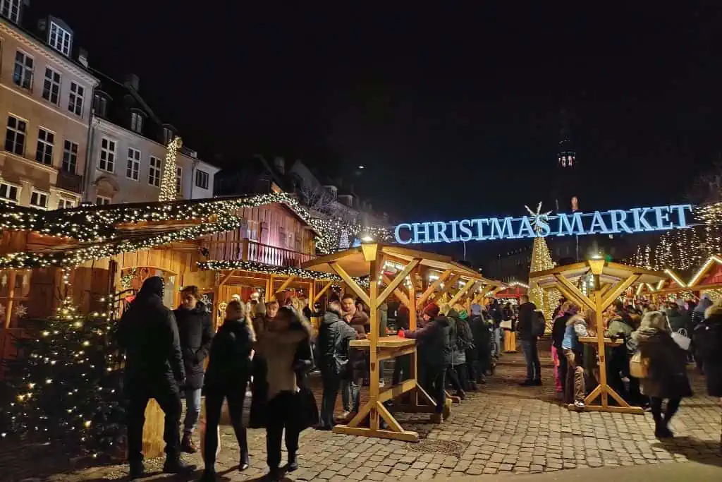 在哥本哈根Højbro圣诞节市场